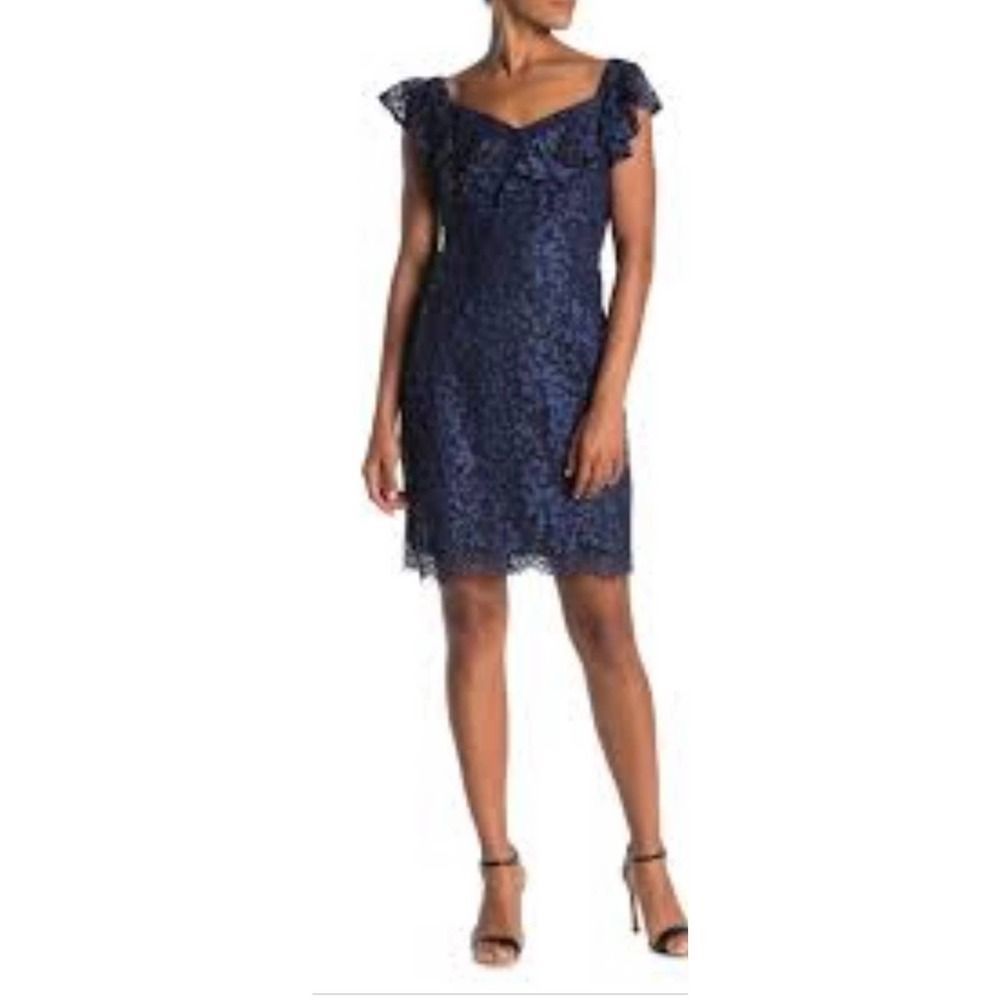Trina Turk Paula Ruffle Sleeve Dress 2 NWT